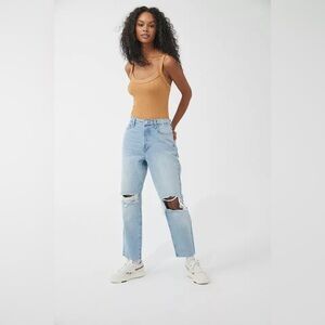 BDG Urban Outfitters high waist slim straight distressed jeans